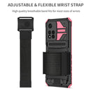 For Xiaomi Redmi Note 11 Pro Armor Wristband Phone Case(Pink)