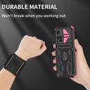 For Xiaomi Redmi Note 11 Pro Armor Wristband Phone Case(Pink)