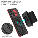 For Xiaomi Redmi Note 11 Pro Armor Wristband Phone Case(Red)