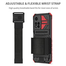 For Xiaomi Redmi Note 11 Pro Armor Wristband Phone Case(Red)