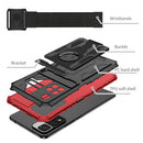 For Xiaomi Redmi Note 11 Pro Armor Wristband Phone Case(Red)