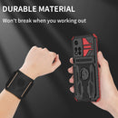 For Xiaomi Redmi Note 11 Pro Armor Wristband Phone Case(Red)