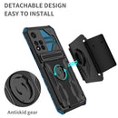 For Xiaomi Redmi Note 11 Pro Armor Wristband Phone Case(Blue)