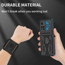 For Xiaomi Redmi Note 11 Pro Armor Wristband Phone Case(Blue)