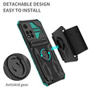 For Xiaomi Redmi Note 11 Pro Armor Wristband Phone Case(Dark Green)