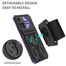 For Xiaomi Redmi Note 11 Pro Armor Wristband Phone Case(Purple)