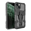 Machine Armor Warrior PC + TPU Phone Case For iPhone 13 Pro(Grey)