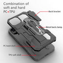 Machine Armor Warrior PC + TPU Phone Case For iPhone 13 Pro(Grey)