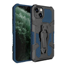 Machine Armor Warrior PC + TPU Phone Case For iPhone 13 Pro(Blue)