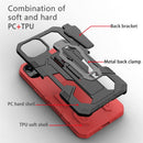 Machine Armor Warrior PC + TPU Phone Case For iPhone 13 Pro Max(Red)