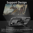 Machine Armor Warrior PC + TPU Phone Case For iPhone 13 Pro Max(Grey)