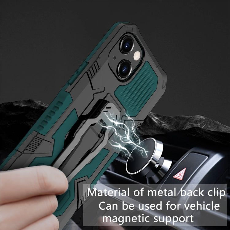 Machine Armor Warrior PC + TPU Phone Case For iPhone 13 Pro Max(Green)