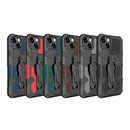 Machine Armor Warrior PC + TPU Phone Case For iPhone 13 Pro Max(Green)