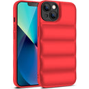 Eiderdown Airbag Shockproof Phone Case For iPhone 13 mini(Red)