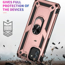 For Samsung Galaxy A03 166mm Version Shockproof TPU + PC Phone Case(Rose Gold)