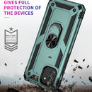 For Samsung Galaxy A03 166mm Version Shockproof TPU + PC Phone Case(Dark Green)