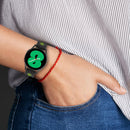 For Samsung Galaxy Watch4/Active2 20mm Two-color Stripe Silicone Watch Band(Black Dark Grey)