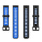 For Amazfit GTR 3/GTR 3 Pro/GTR 2 22mm Two-color Stripe Silicone Watch Band(Black Blue)