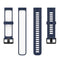 For Amazfit GTR 3/GTR 3 Pro/GTR 2 22mm Two-color Stripe Silicone Watch Band(Midnight Blue White)