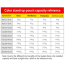 100 PCS/Set Matte Aluminum Foil Snack Stand-up Pouch, Size:10x15+3cm(White)