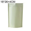 100 PCS/Set Matte Aluminum Foil Snack Stand-up Pouch, Size:18x26+4cm(Beige Yellow)
