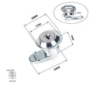 A2922-01 2 in 1 15mm Cylinder Drawer & Cabinet Lock Cam Locks
