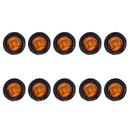 A5011 Amber Light 10 in 1 Truck Trailer LED Round Side Marker Lamp