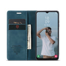 For Samsung Galaxy A13 5G / 4G CaseMe 013 Multifunctional Horizontal Flip Leather Phone Case(Blue)