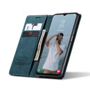 For Samsung Galaxy A13 5G / 4G CaseMe 013 Multifunctional Horizontal Flip Leather Phone Case(Blue)