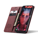 For Samsung Galaxy A13 5G / 4G CaseMe 013 Multifunctional Horizontal Flip Leather Phone Case(Wine Red)