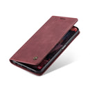For Samsung Galaxy A13 5G / 4G CaseMe 013 Multifunctional Horizontal Flip Leather Phone Case(Wine Red)