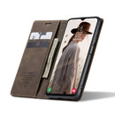 For Samsung Galaxy A13 5G / 4G CaseMe 013 Multifunctional Horizontal Flip Leather Phone Case(Coffee)