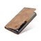 For Samsung Galaxy A33 5G CaseMe 013 Multifunctional Horizontal Flip Leather Phone Case(Brown)