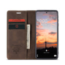 For Samsung Galaxy A33 5G CaseMe 013 Multifunctional Horizontal Flip Leather Phone Case(Coffee)