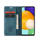 For Samsung Galaxy A53 5G CaseMe 013 Multifunctional Horizontal Flip Leather Phone Case(Blue)