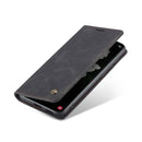 For Samsung Galaxy S22 CaseMe 013 Multifunctional Horizontal Flip Leather Phone Case(Black)
