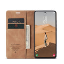 For Samsung Galaxy S22 CaseMe 013 Multifunctional Horizontal Flip Leather Phone Case(Brown)