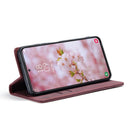 For Samsung Galaxy S22 CaseMe 013 Multifunctional Horizontal Flip Leather Phone Case(Wine Red)