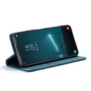 For Samsung Galaxy S22+ CaseMe 013 Multifunctional Horizontal Flip Leather Phone Case(Blue)