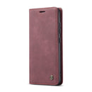 For Samsung Galaxy S22+ CaseMe 013 Multifunctional Horizontal Flip Leather Phone Case(Wine Red)