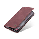 For Samsung Galaxy S22+ CaseMe 013 Multifunctional Horizontal Flip Leather Phone Case(Wine Red)
