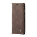 For Samsung Galaxy S22+ CaseMe 013 Multifunctional Horizontal Flip Leather Phone Case(Coffee)