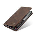 For Samsung Galaxy S22+ CaseMe 013 Multifunctional Horizontal Flip Leather Phone Case(Coffee)