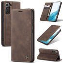 For Samsung Galaxy S22+ CaseMe 013 Multifunctional Horizontal Flip Leather Phone Case(Coffee)