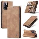 For Xiaomi Redmi Note 11 Pro 5G / Redmi Note 11 Pro+ 5G CaseMe 013 Multifunctional Horizontal Flip Leather Phone Case(Brown)