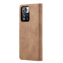 For Xiaomi Redmi Note 11 Pro 5G / Redmi Note 11 Pro+ 5G CaseMe 013 Multifunctional Horizontal Flip Leather Phone Case(Brown)