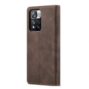 For Xiaomi Redmi Note 11 Pro 5G / Redmi Note 11 Pro+ 5G CaseMe 013 Multifunctional Horizontal Flip Leather Phone Case(Coffee)