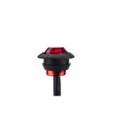 A5015 15 in 1 Red + Amber + White Light Truck Trailer LED Round Side Marker Lamp