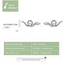 S925 Sterling Silver Snake Ear Stud Women Earrings