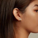 S925 Sterling Silver Shining Star Stud Earrings Women Earrings